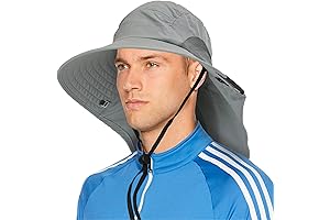 SUN CUBE Wide Brim Sun Hat with Neck Flap