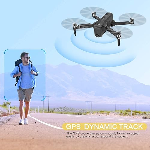 Miniatura 4 de Dron X7 con cámara FPV de 2.7K para adultos, dron plegable con seguimiento inteligente GPS, motor sin escobillas, vuelo circular, vuelo de punto de