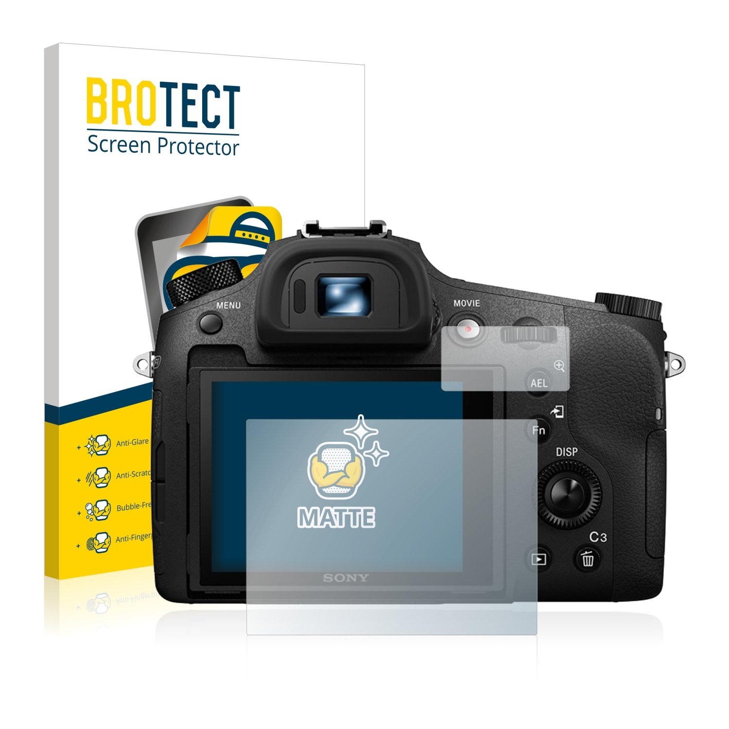 BROTECT Glas Screen Protector voor Fujifilm X100VI (6 Stuks) Schermbeschermer [9H Hardheid, Beschermglas-Folie niet Gehard Glas