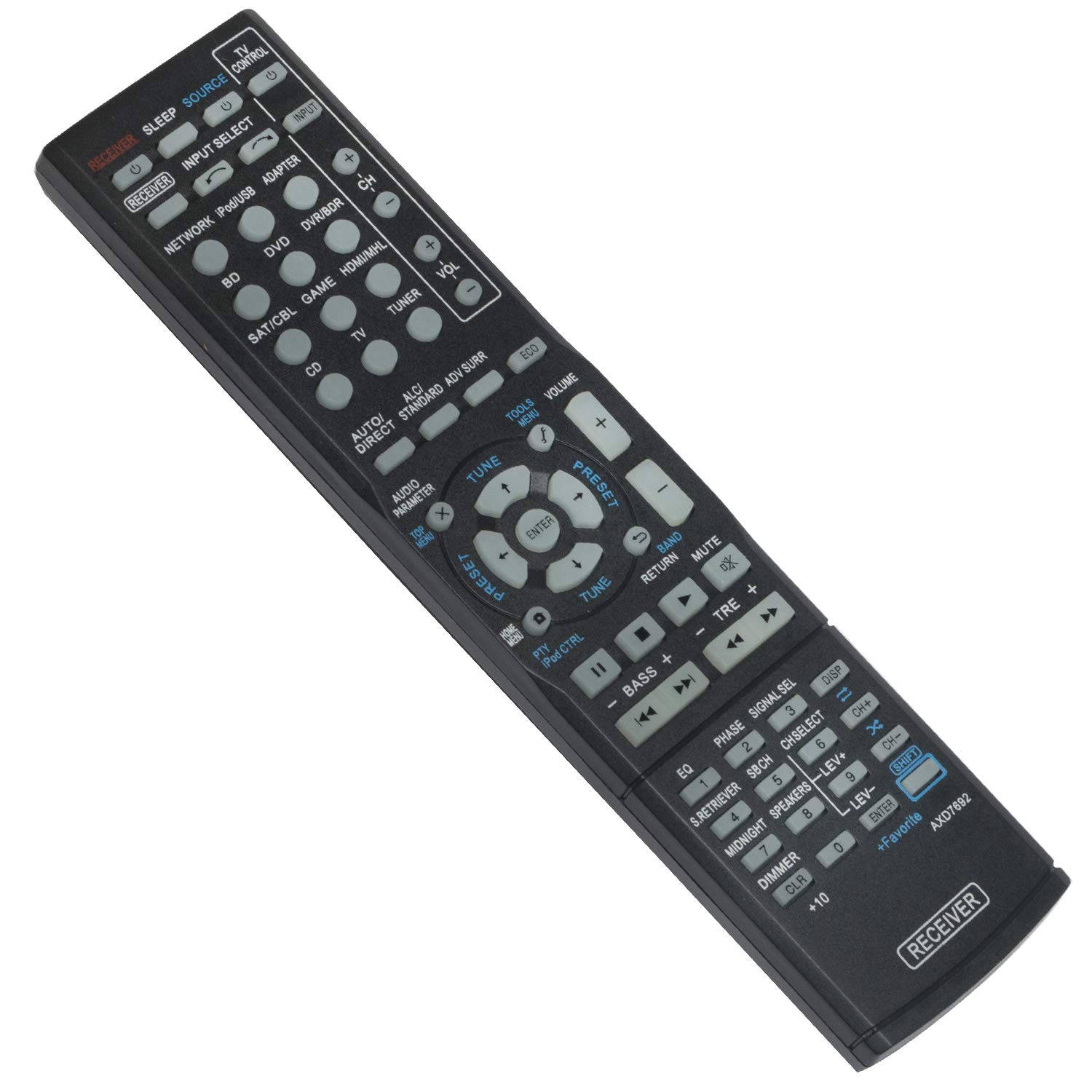 HCDZ - Telecomando di ricambio per ricevitore multicanale Pioneer AXD7246 XXD3038 XXD3039 VSX-D412 VSX-D412-K VSX-D412-S VSX-D309