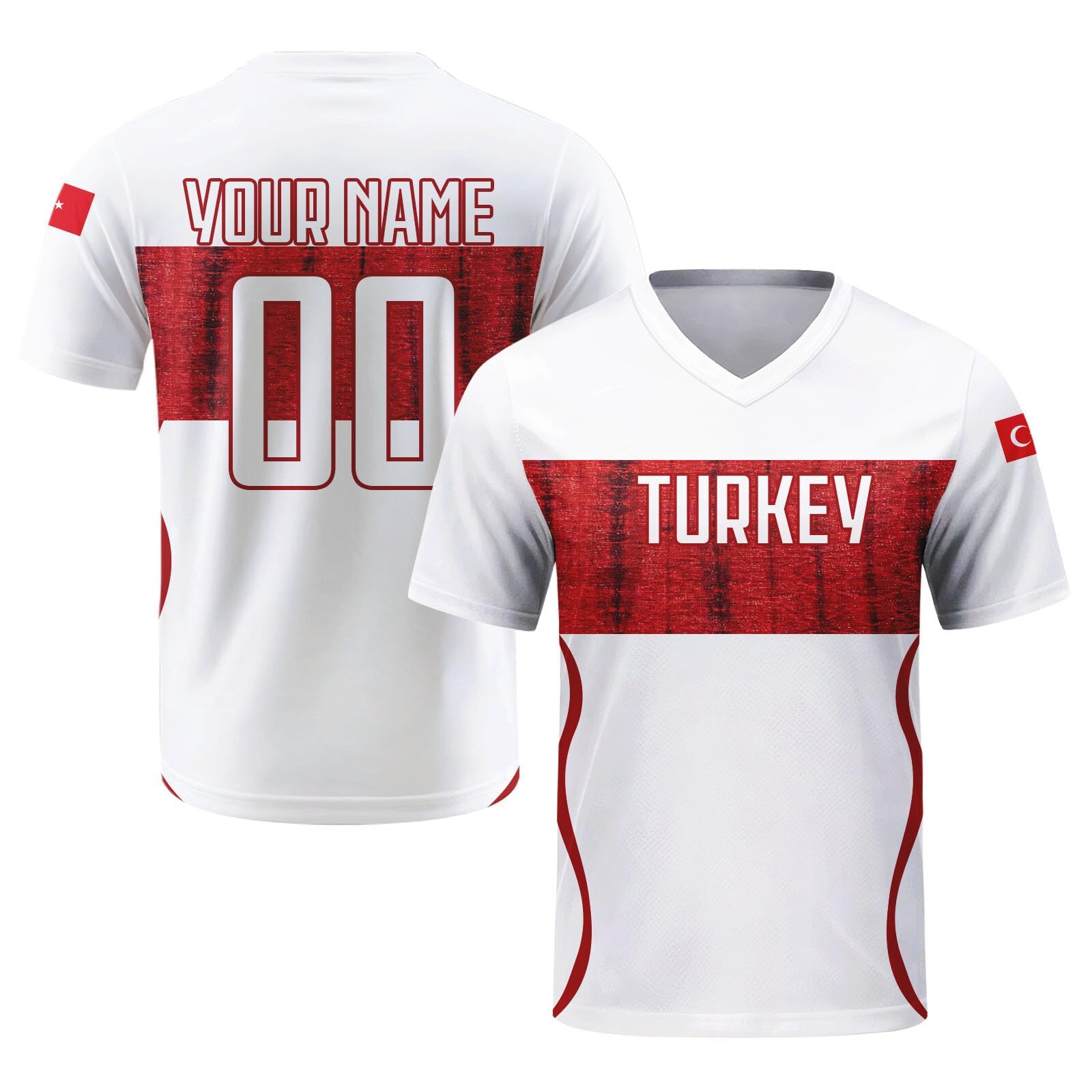 Custom 2026 National Soccer Jersey for Men Personalised Football Team Uniforms Jerseys Shirts Women Unisex A15 Turkey Jerseys — image 1