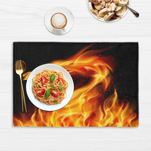 Miniatura 6 de Dinosaurs Animal Design Placemats Set of 4 Table Mats Washable Placemat Waterproof Place Mats for Party Home Dining Table Decor 18x12 in