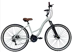 Bicicleta Unissex Aro 29 aluminio Beach City Bege 21 Marchas Dalannio Bikes