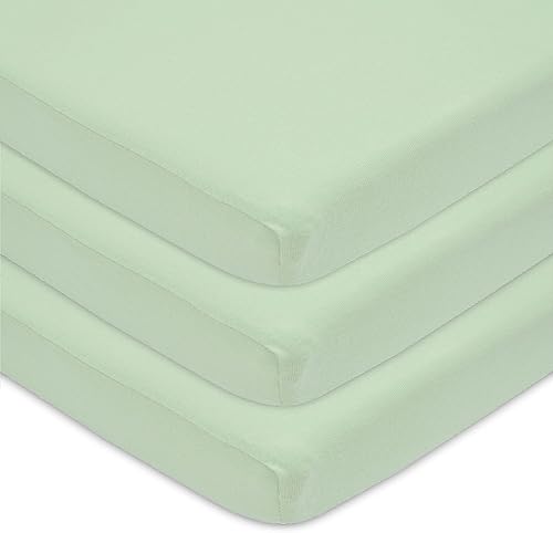 Miniatura 45 de American Baby Company Paquete de 2 sábanas bajeras de 100 % algodón de 18 x 36 pulgadas, compatible con moisés Mika Micky, blanco, suave