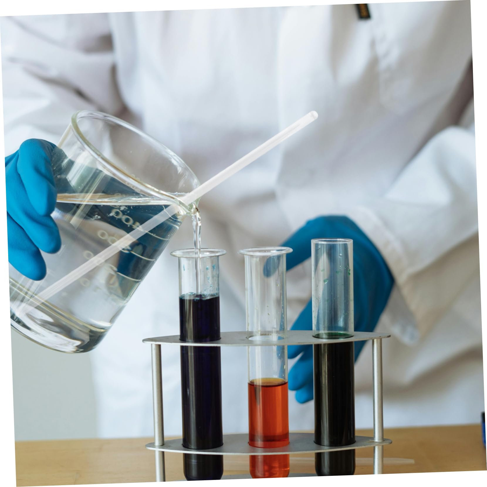 50pezzi Bacchetta Di Vetro Per Mescolare Bacchette Di Vetro Per Agitazione Resistente Alle Alte Temperature Per Laboratorio e Preparazione Alimentare