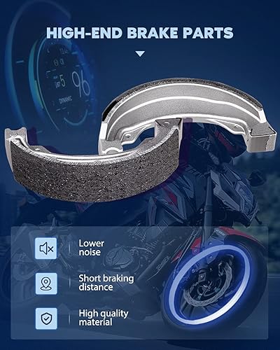 Miniatura 2 de ECCPP 340 Zapatas de freno aptas para Honda TRX250 250X 250EX TRX 250 X TE EX para TM Recon Sportrax, zapatas de freno traseras