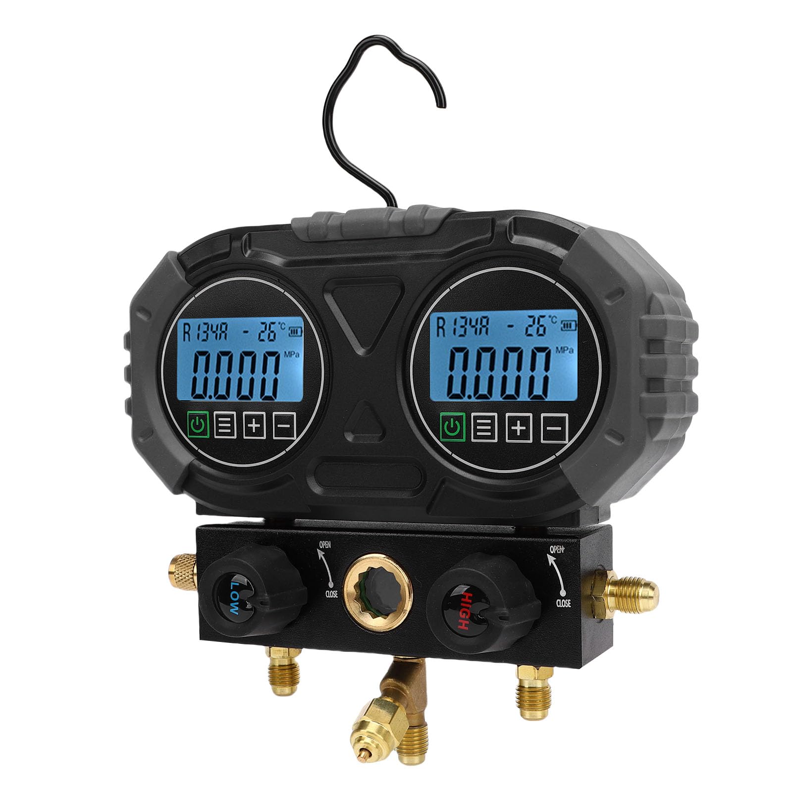 Diyeeni Gage de Presión Múltiple Digital, 0-6000 KPa de Alta Resolución Gage Digital para Controles de Diagnóstico