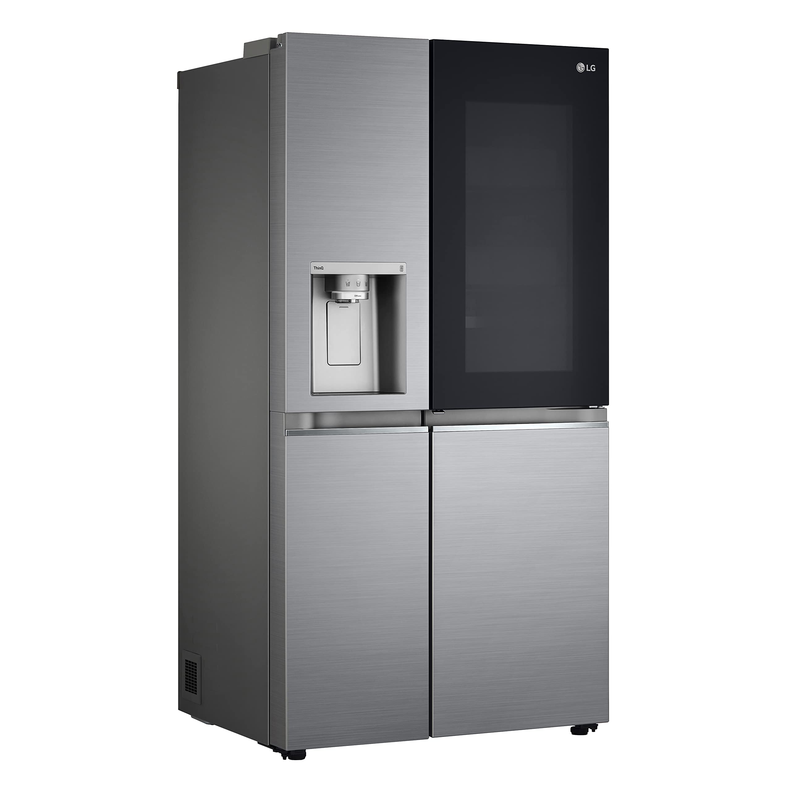 LG GSXV91PZAE - Frigorífico Americano Side by Side InstaView Total No Frost con congelador, 635 L, dispensador de agua y hielo UV Nano, refrigerador lineal, refrigerador inteligente con Wi-Fi y