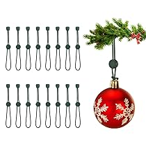 Ganci per palline di natale, Ganci antiscivolo per decorazioni albero di natale, Pesanti ganci per gli ornamenti dell’albero di natale per piccoli e grandi ornamenti (48, Verde)