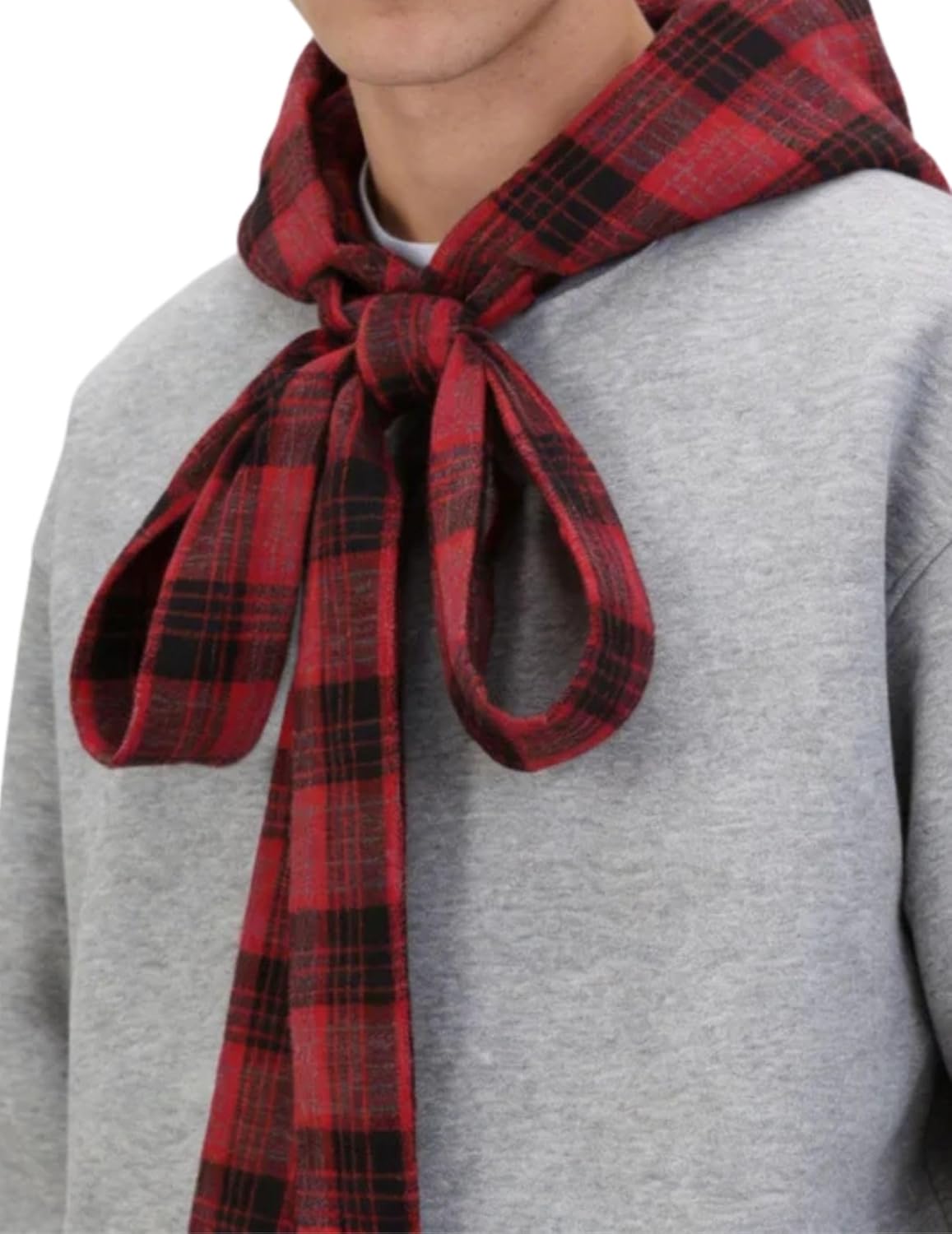 Aelfric Eden Plaid Bow Pullover Hoodie Women Men Sweatshirt Hooded Oversized Casual Streetwear Loose Y2K Unisex Hoodies Tops - Image 3