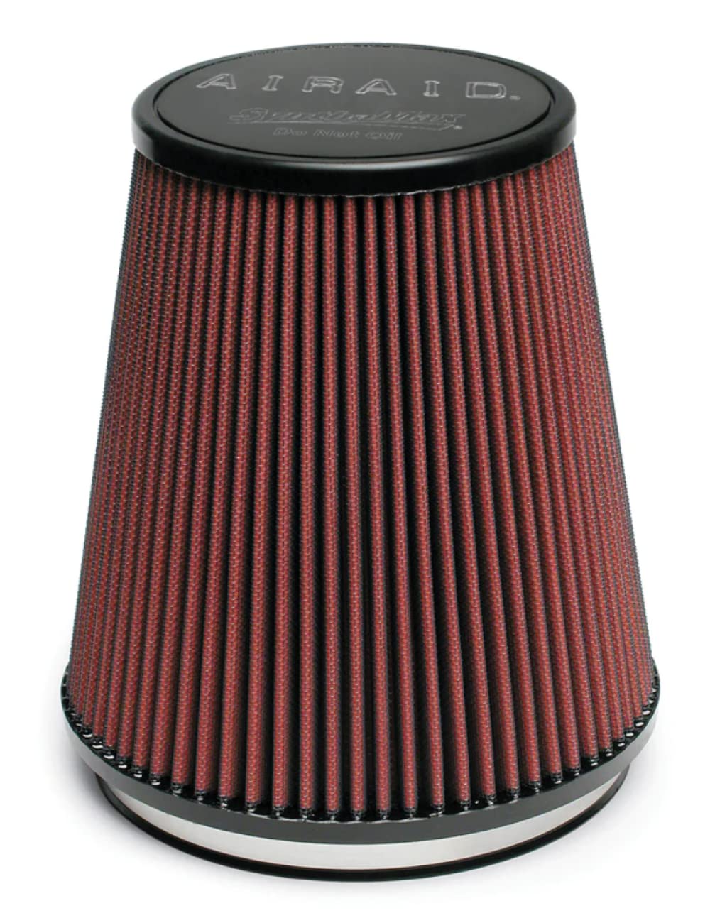 Airaid 701-462 Filtro de aire universal con abrazadera: redondo cónico; brida de 152 mm de diámetro interior; altura de 178 mm; base de 184 mm; parte superior de 127 mm