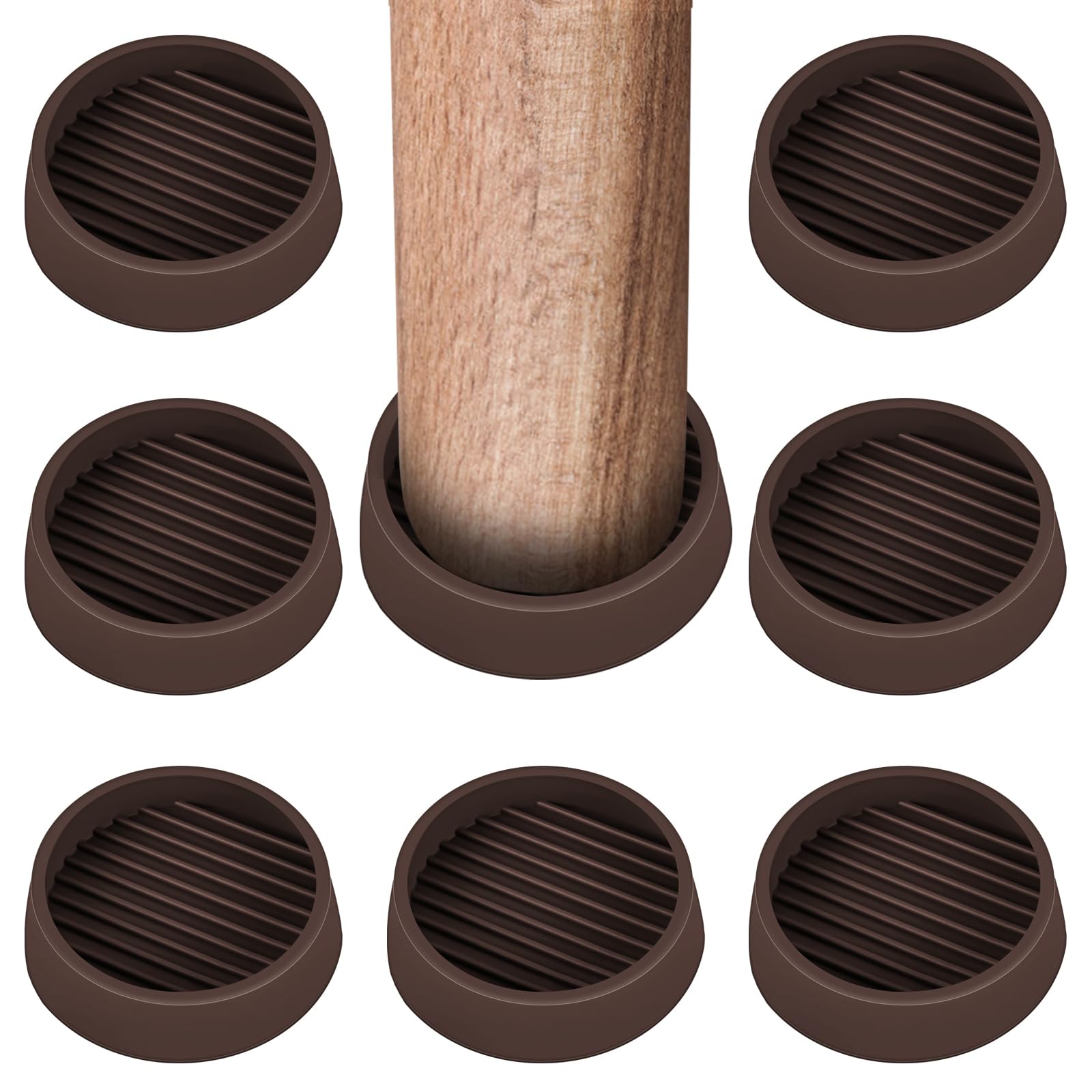 4 Almohadillas Antideslizantes De Goma - 5.7x5.7 Cm - Para Muebles, Sofá, Mesa O Cama - Protege Suelos Y Reduce Ruido