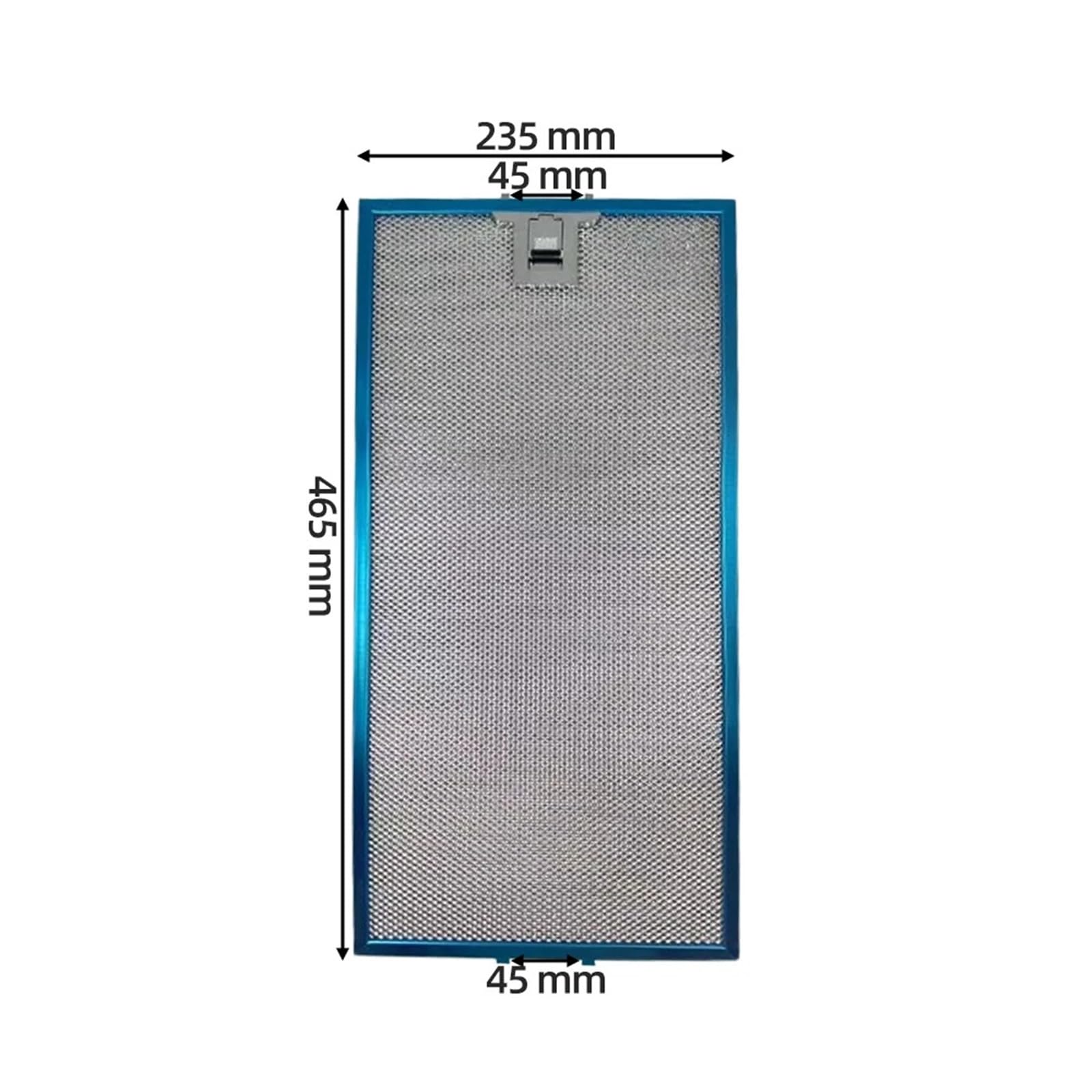 Filtro de grasa acero inoxidable metálico 235 x 465 mm for campanas extractoras y filtros cocina