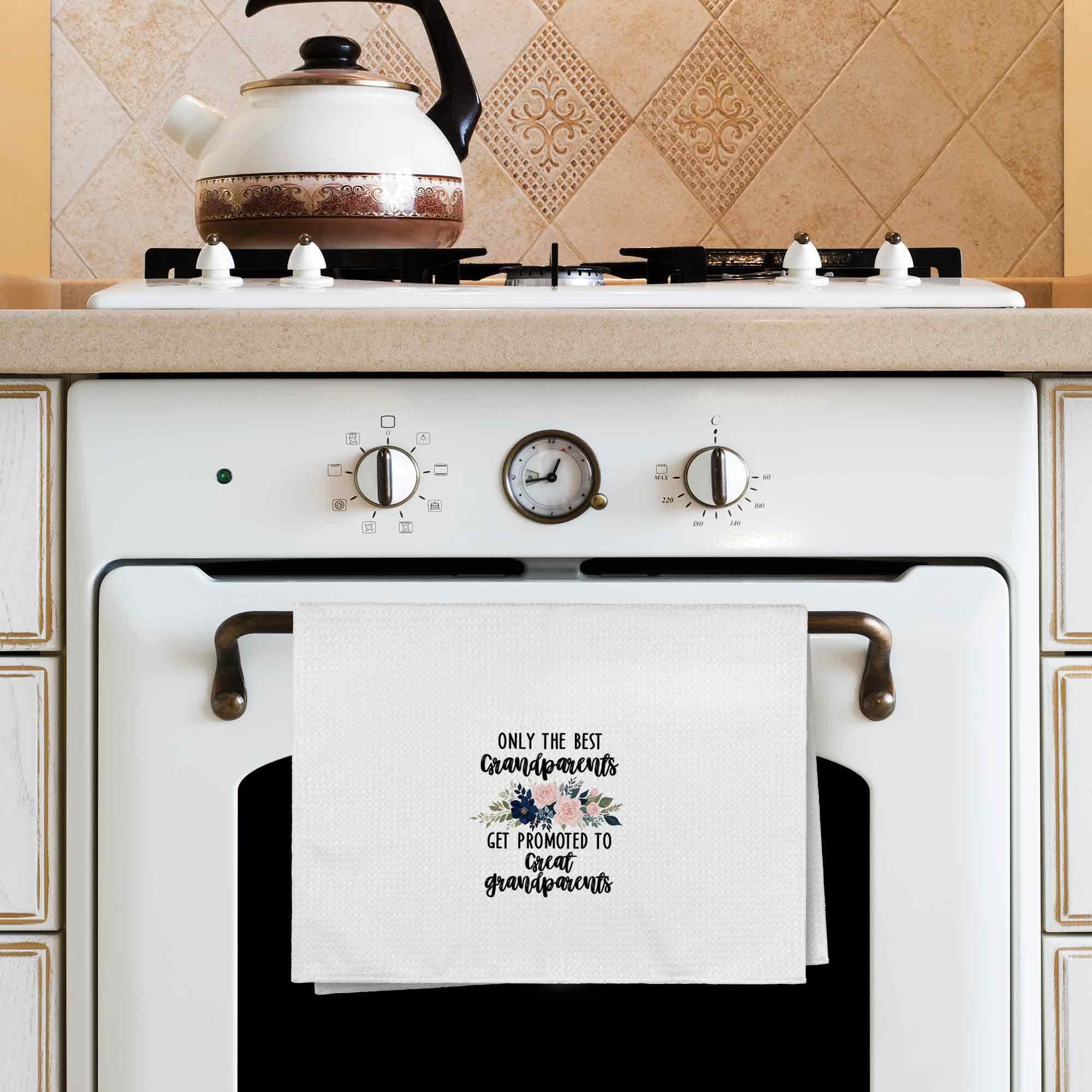 Promoted to Great Grandparents Gifts - Toallas de cocina de 16 x 24 pulgadas, diseño de abuelos, embarazo, anuncio de bebé, paños de cocina, toalla de cocina, toalla de mano