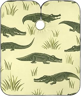 Capa de color amarillo de cocodrilo, capa de tinte para el cabello, lavable, capas de peluquería para clientes, Cocodrilo amarillo, talla única