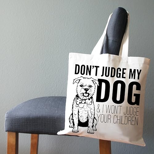 Miniatura 4 de Pet Studio Art Bolso tote Don't Judge My Dog