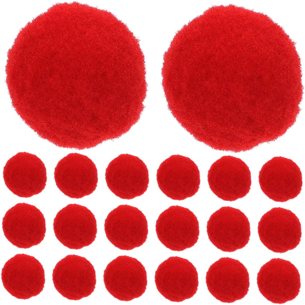 OHPHCALL 600pcs Red Craft Pom Poms Fuzzy Balls for DIY Art Projects Party Decorations Classroom Crafts and Creative Hobby Supplies