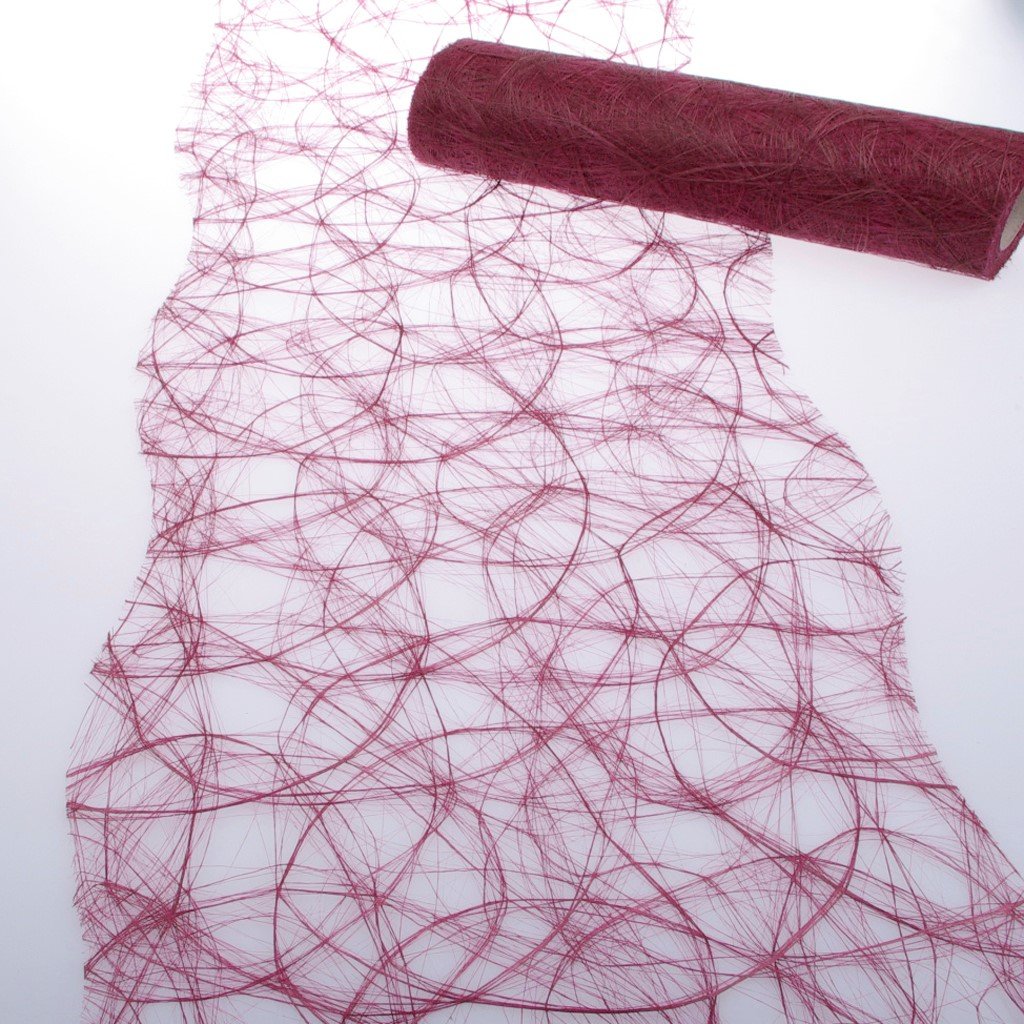 Deko AS GmbHSIZOWEB Table Runner Bordeaux Approx. 25 cm Scalloped Edge Roll 25 Metres 64 W 011 DVD-R