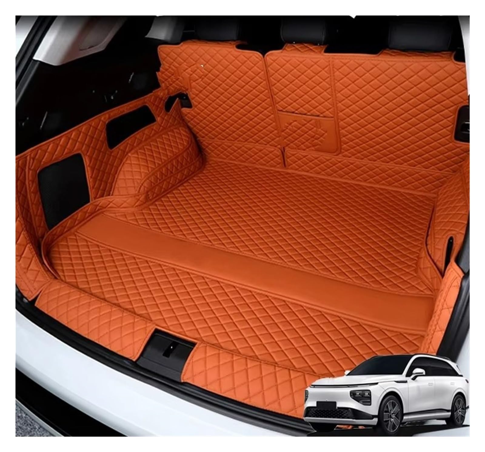 Alfombra Protector Maletero para Xpeng G9 2023 2024 2025 Almohadillas Protectoras Personalizadas Accesorios Interiores Alfombrillas Impermeables Maletero Coche(K)