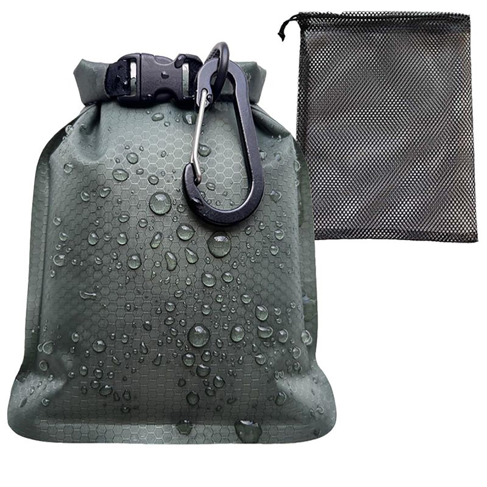 Travel Soap Bag Waterproof Soap Case and Quick Dry Nylon Bar Soap Pouch, Gym Soap Holder Travel Container for Camping and Business Trips, 13x17cm, Green-image-31