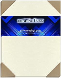 200 Soft White Parchment 60# Text (=24# Bond) Paper Sheets - 8 X 10 Inches Frame and Photo Size Size - 60 Pound is Not Card Weight - Vintage Colored Old Parchment Semblance