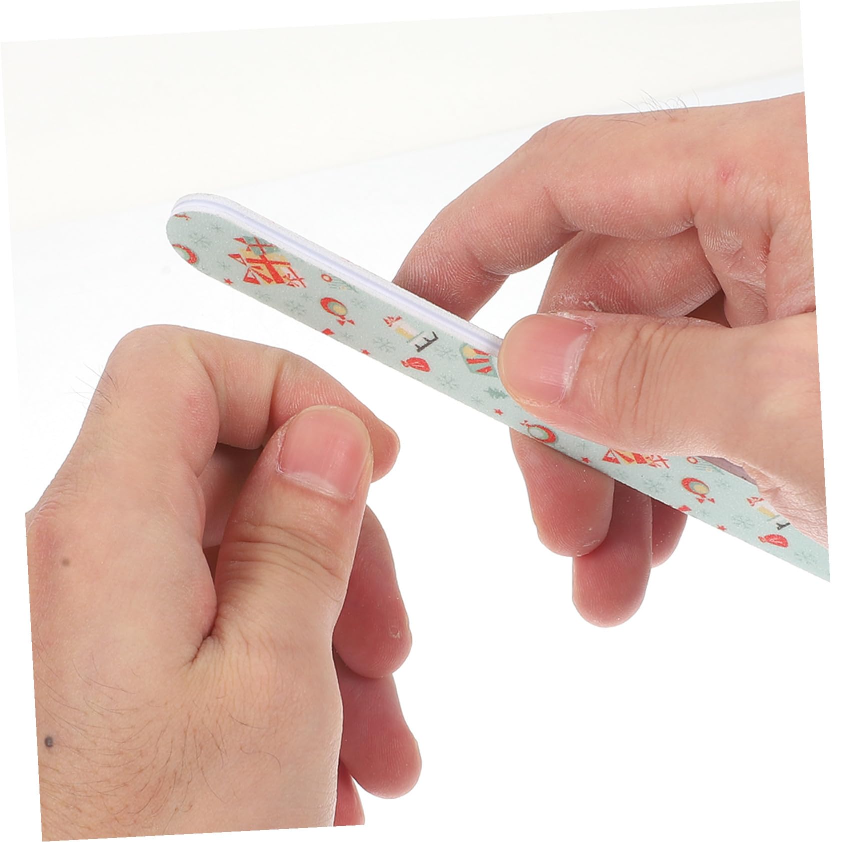 24 Stück Teiliges Weihnachts-nagelfeilen Eva-schutzhülle Professionelle Handnagelfeilen zum Formen Schleifen und Polieren für Maniküre und Pediküre Diy-nagelpflege für Damen und