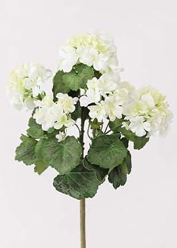 Afloral Outdoor Artificial Flowers | Water Resistant Outdoor Geranium Bush - 18"