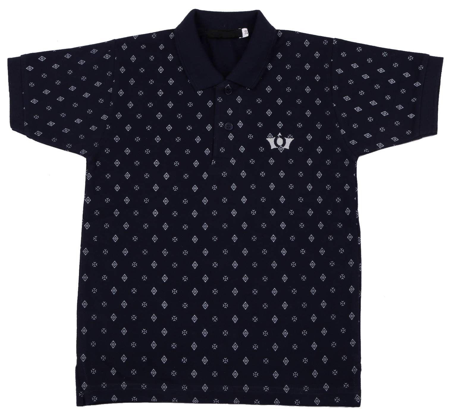 NeuVin Cotton Polo Tshirts for Boys (Pack of 2) Navy Blue, White - Image 5 thumbnail