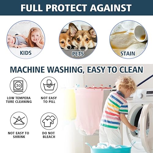 Miniatura 5 de Fundas de sofá mágicas 2024, fundas universales resistentes al desgaste, en forma de L, fundas de cojín elásticas para sofá modular (gris medio,