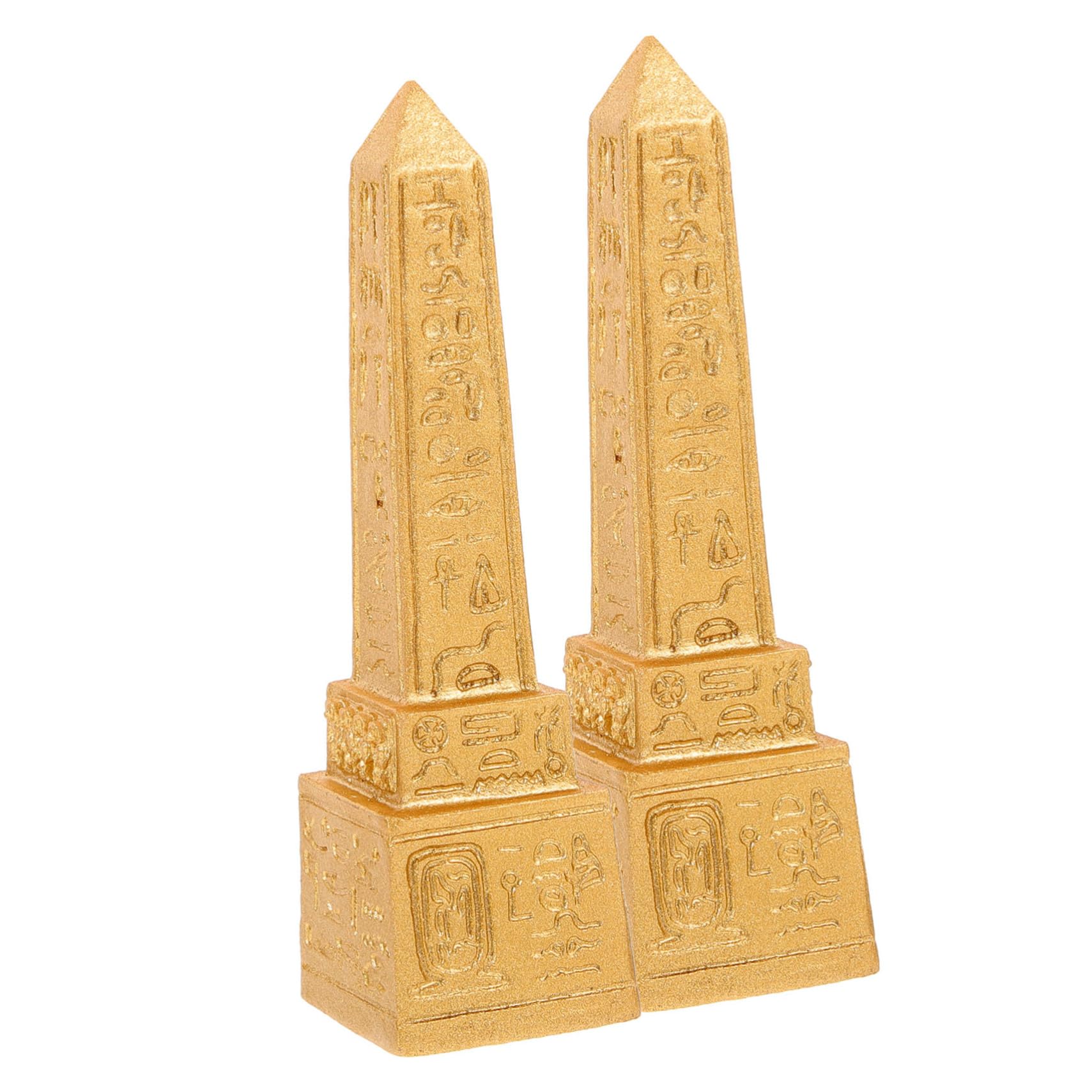 エジプト風オベリスク 緑色 約30cm