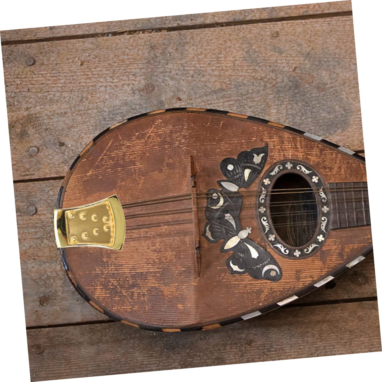 ibasenice 2ensembles Cordier Triangle Métal Pour Mandoline Cordes Accessoire De Réparation Pour Améliorer Style De Votre Instrument