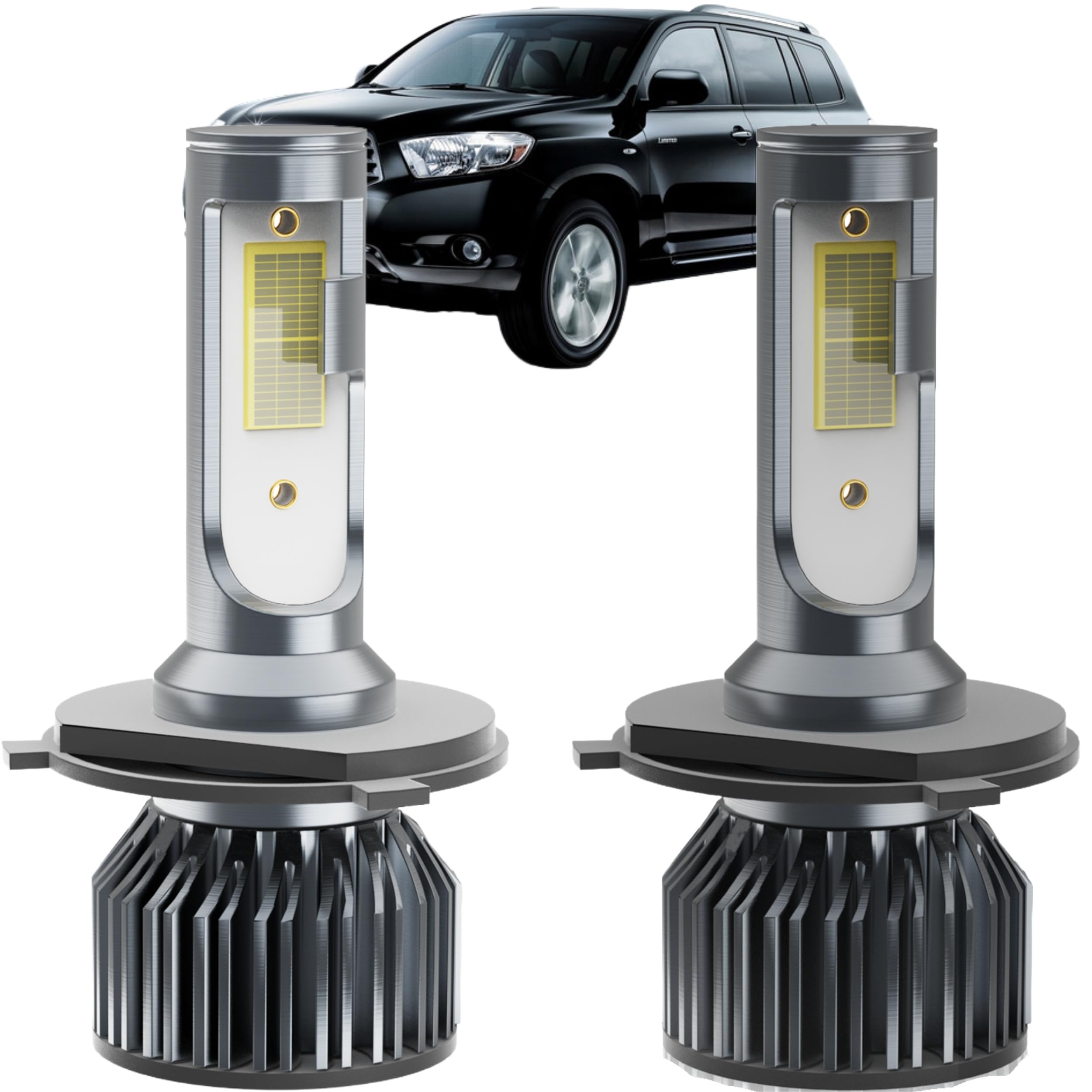 Highlander Dedicated Accessory,Fit for 2008 2009 2010 Highlander,9003 Hi Lo Beam,Plug and Play,No Errors,Pack of 2