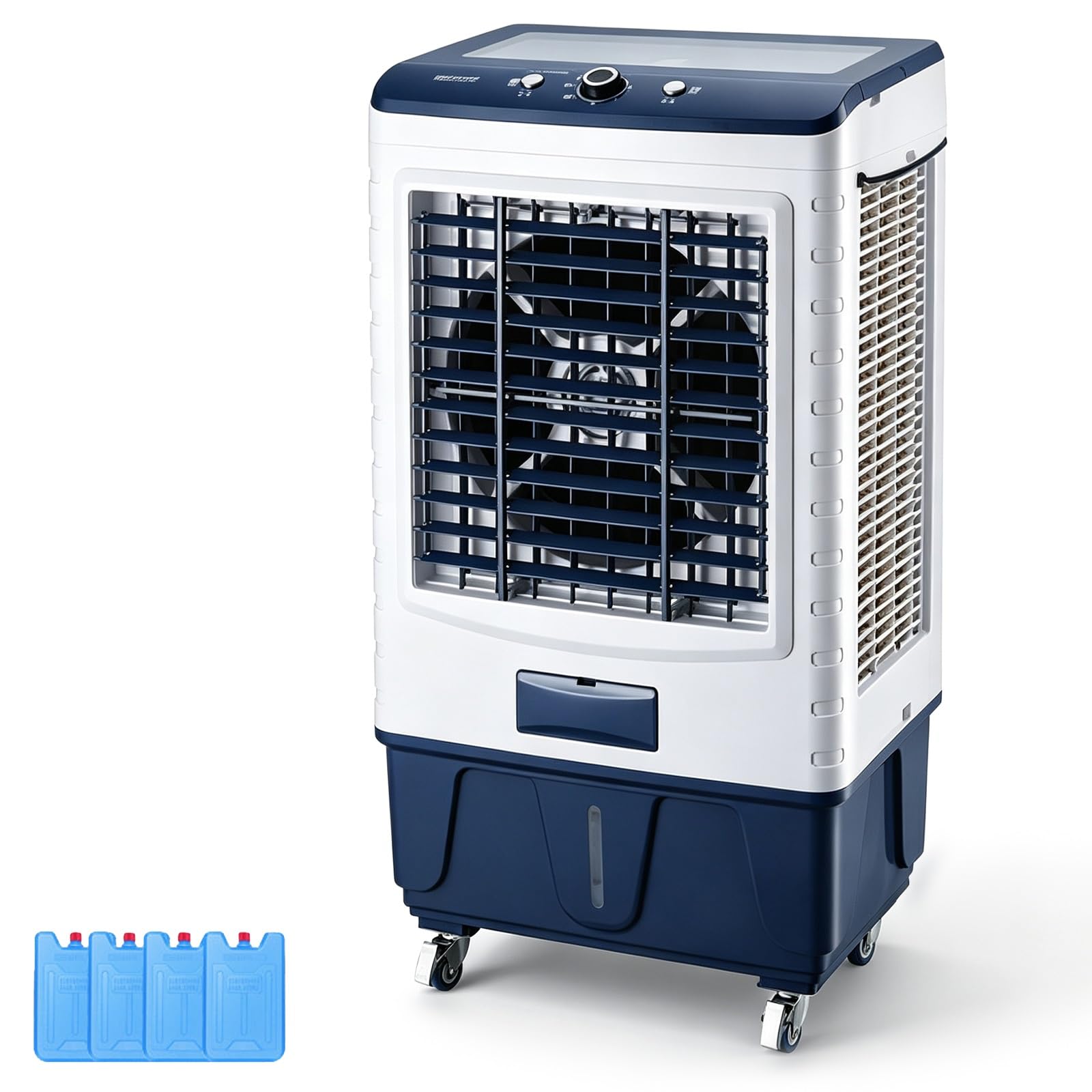 Jingshiqiaopl One Color Portable Evaporative Air Cooler Mechanical With Auto Swing 3 Speeds