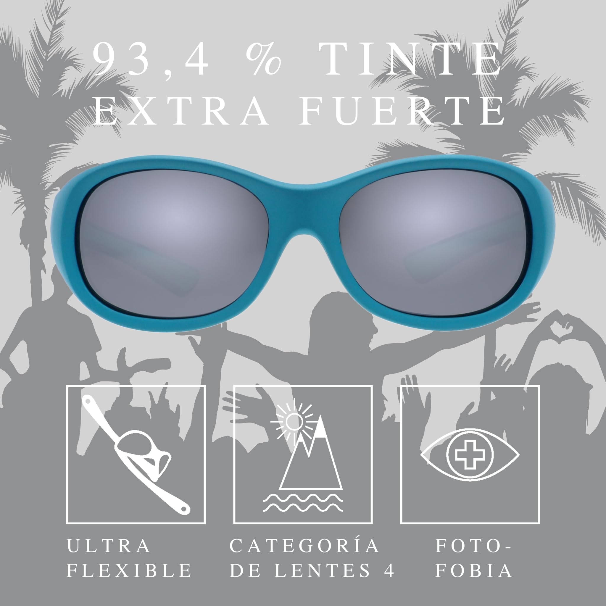 ActiveSol Gafas de Sol para Niños Extra Oscuras Categoría 4, "Kids@School 5 – 10 Años, Polarizadas, Protección UV400