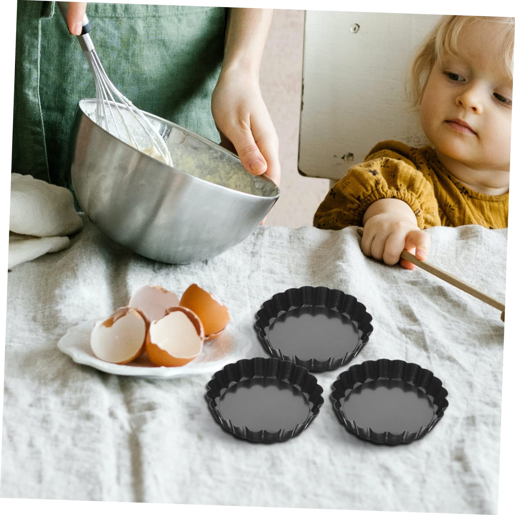 VINTORKY Cooking Tart Molds Decorative Tart Pans Nonstick Baking Molds Perfect for Baking