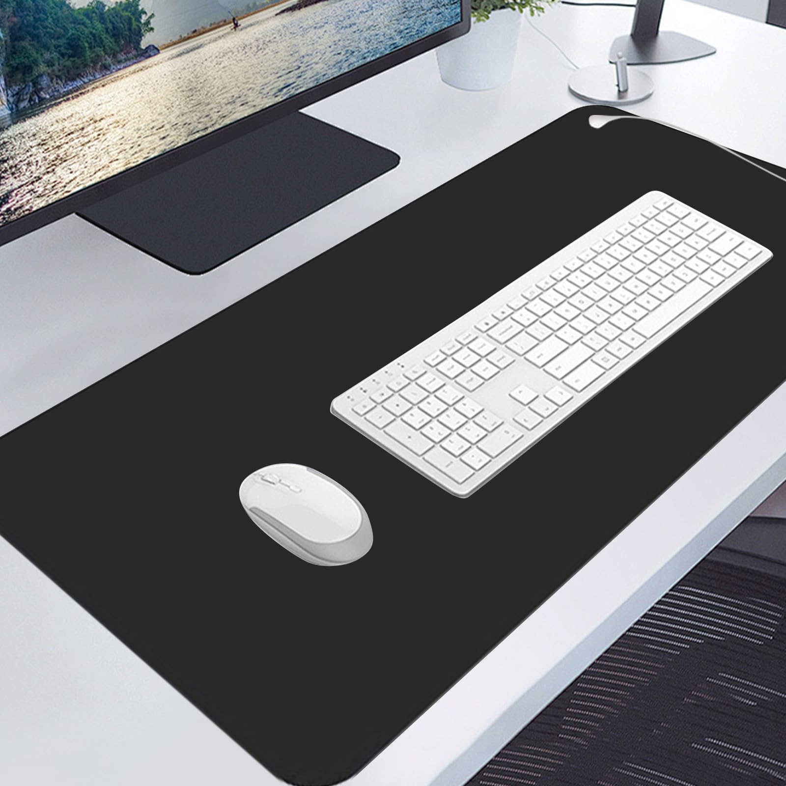 Tapis de Mise à la Terre, Tapis de Mise à la Terre pour Le lit, Tapis de Bureau Antistatique en polyuréthane,Tapis Thérapie avec câble de Terre, Prise de Terre, 40 x 60 cm