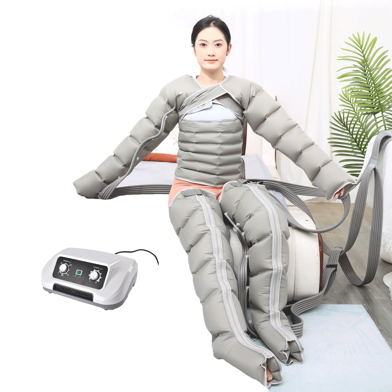 SXSLTSA Leg Massager with Air Compression & Lymphatic Drainage for Swollen Legs - Professional Recovery Boots for Calf Massage, Pain Reduction & Circulation Stimulation