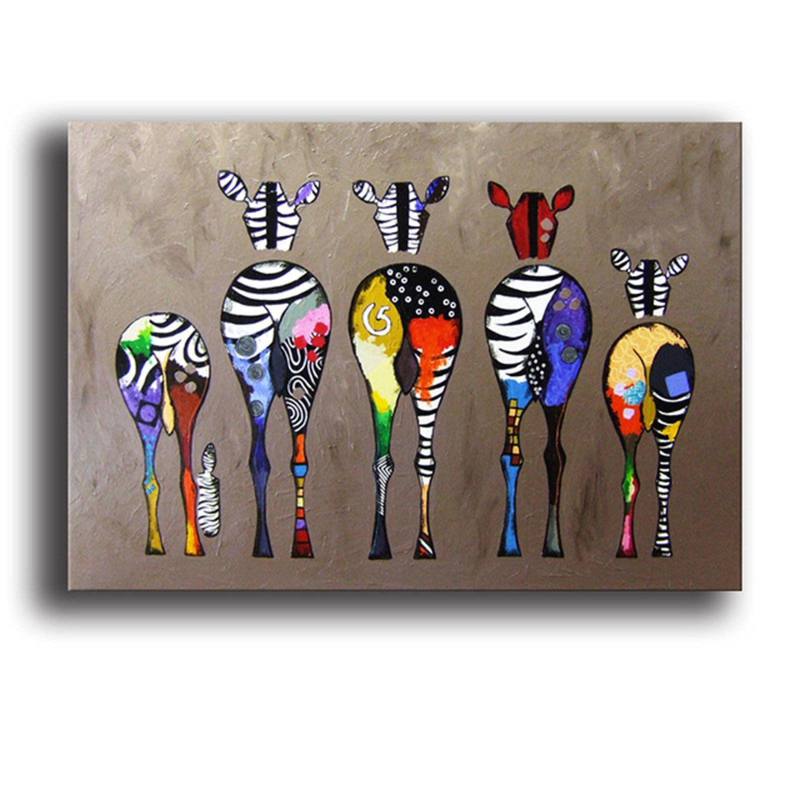 カラフルな動物アート作品 カラフルな動物アート作品