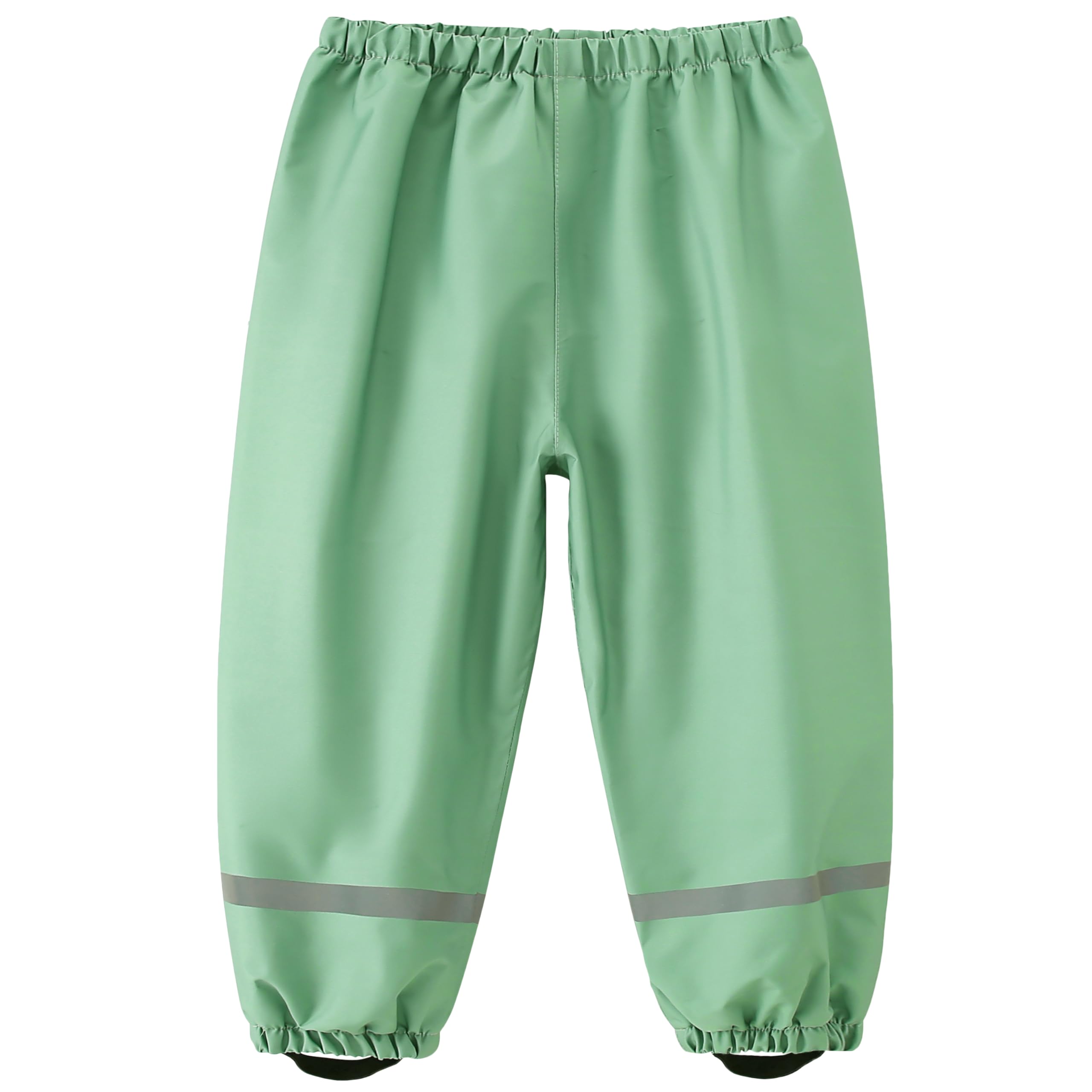 Fewlby Pantalones Impermeables, Niños Pantalones de Lluvia Niñas Mono Impermeable Chubasquero con Tiras Reflectantes Outdoor Traje Impermeable