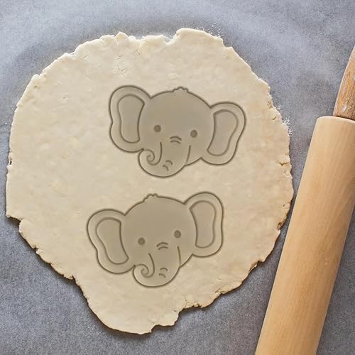Miniatura 5 de Cortadores de galletas de animales Safari con sellos, juego de 10 cortadores de galletas con elefante, jirafa, mono, cebra, león, lindo cortador de