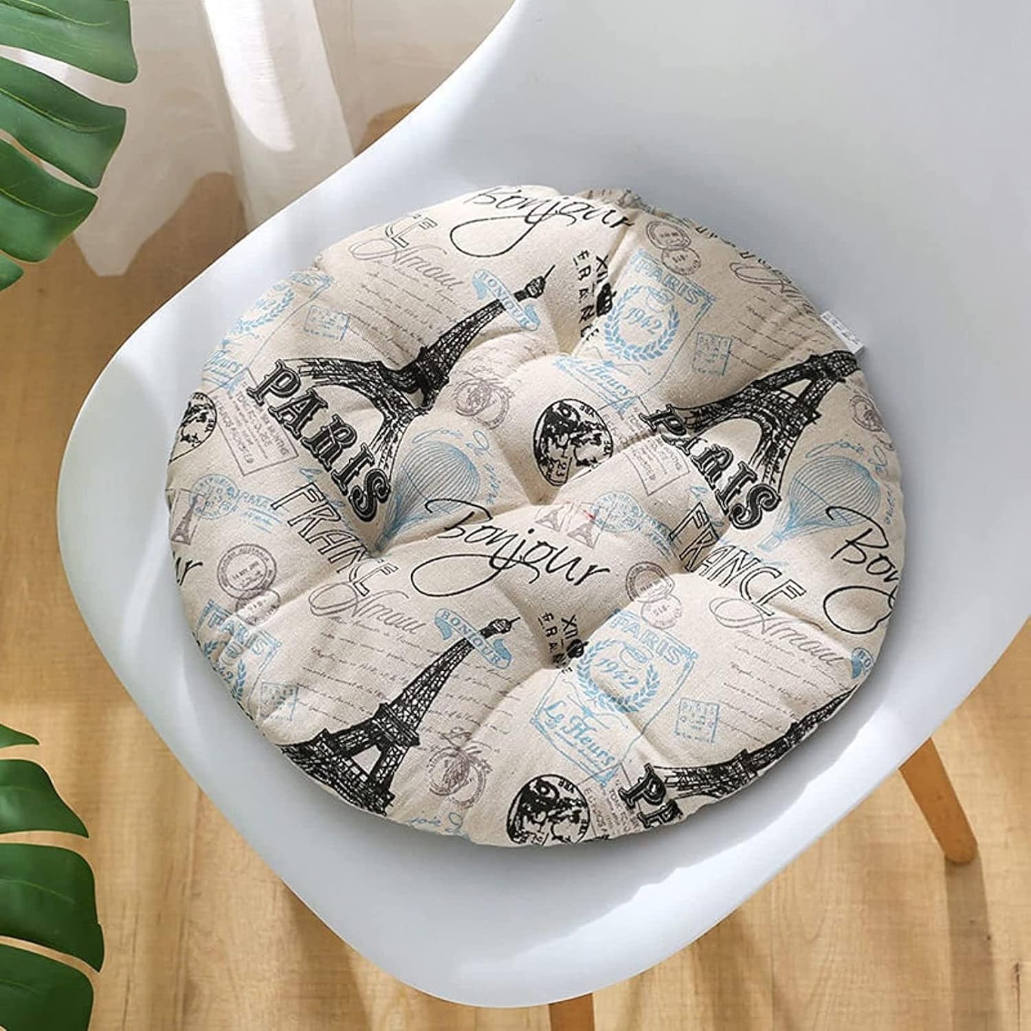 椅子用クッション 座布団 イス クッション 大きい 厚い ざぶとん 無地 かわいい フリー 椅子用 低反発 丸型 椅子用 洗える ラ