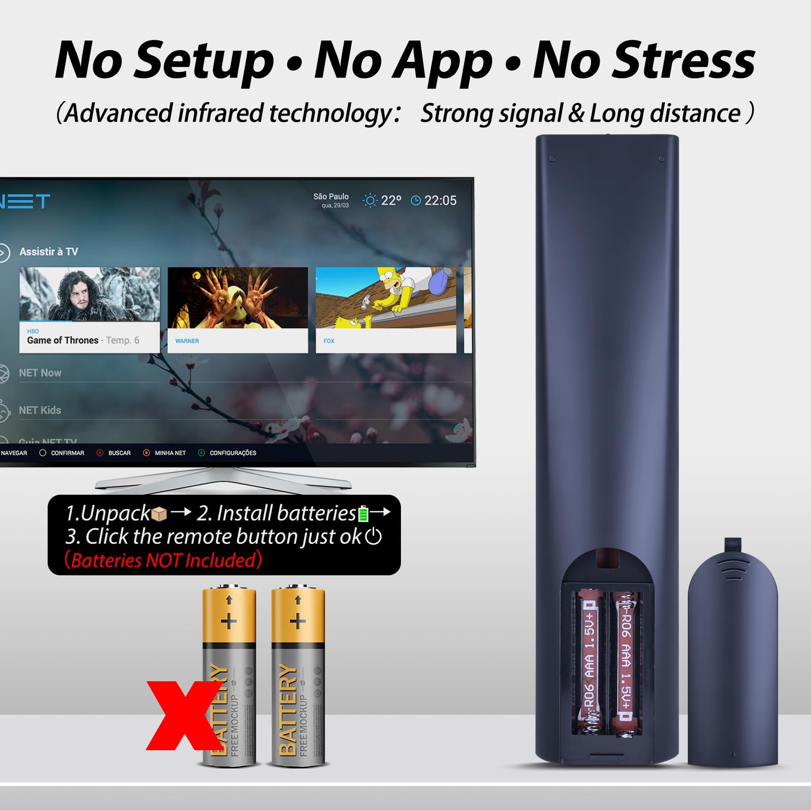 Telecomando di ricambio universale per TV Sylvox Deck Pro Pool Pro QLED
