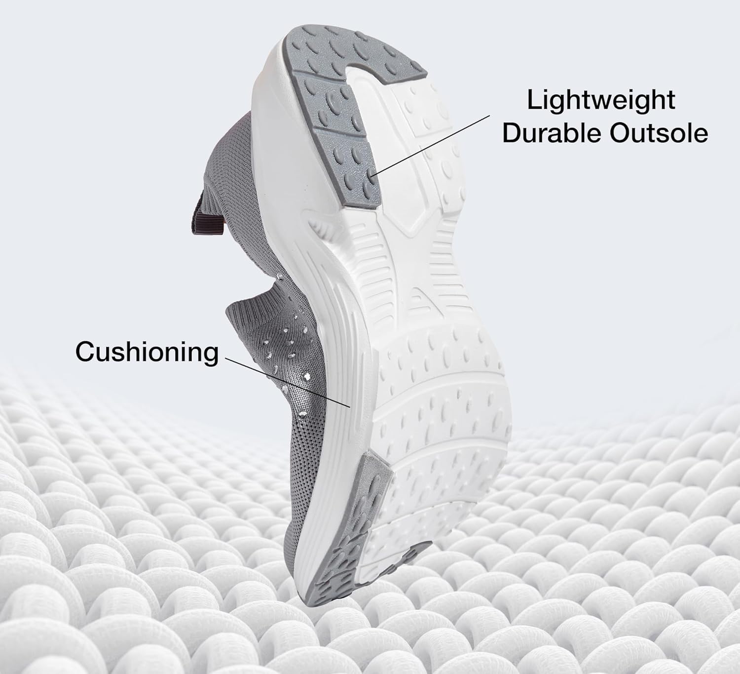 LUCKY STEP Women's Rhinestone Walking Shoes Lightweight Breathable Mesh Trainers Casual Slip On Sparkly Sneakers - Image 4