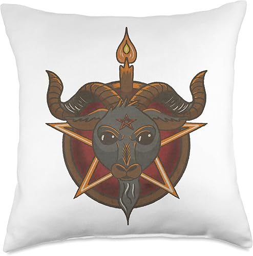 Vonhearse baphomet Baphomet - Almohada de 18 x 18 pulgadas, multicolor