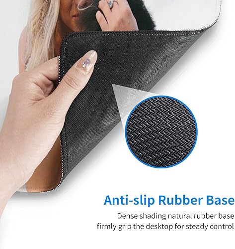 Miniatura 4 de Alfombrilla de mouse grande personalizada, alfombrillas de mouse personalizadas con logotipo de texto fotográfico, alfombrilla de mouse de goma