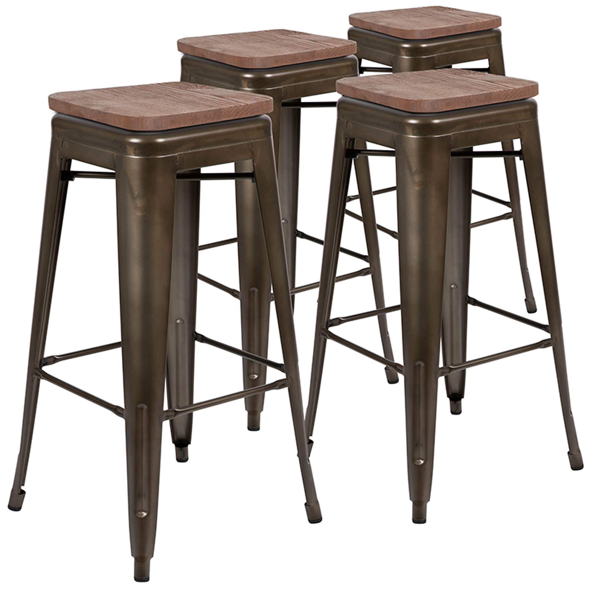 USA バースツール Amazon｜Flash Furniture 30インチ ハイメタル インドアバース