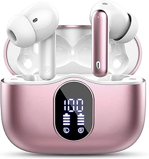 Wireless Earbuds,Bluetooth 5.3 Headphones In Ear with 4 ENC 
