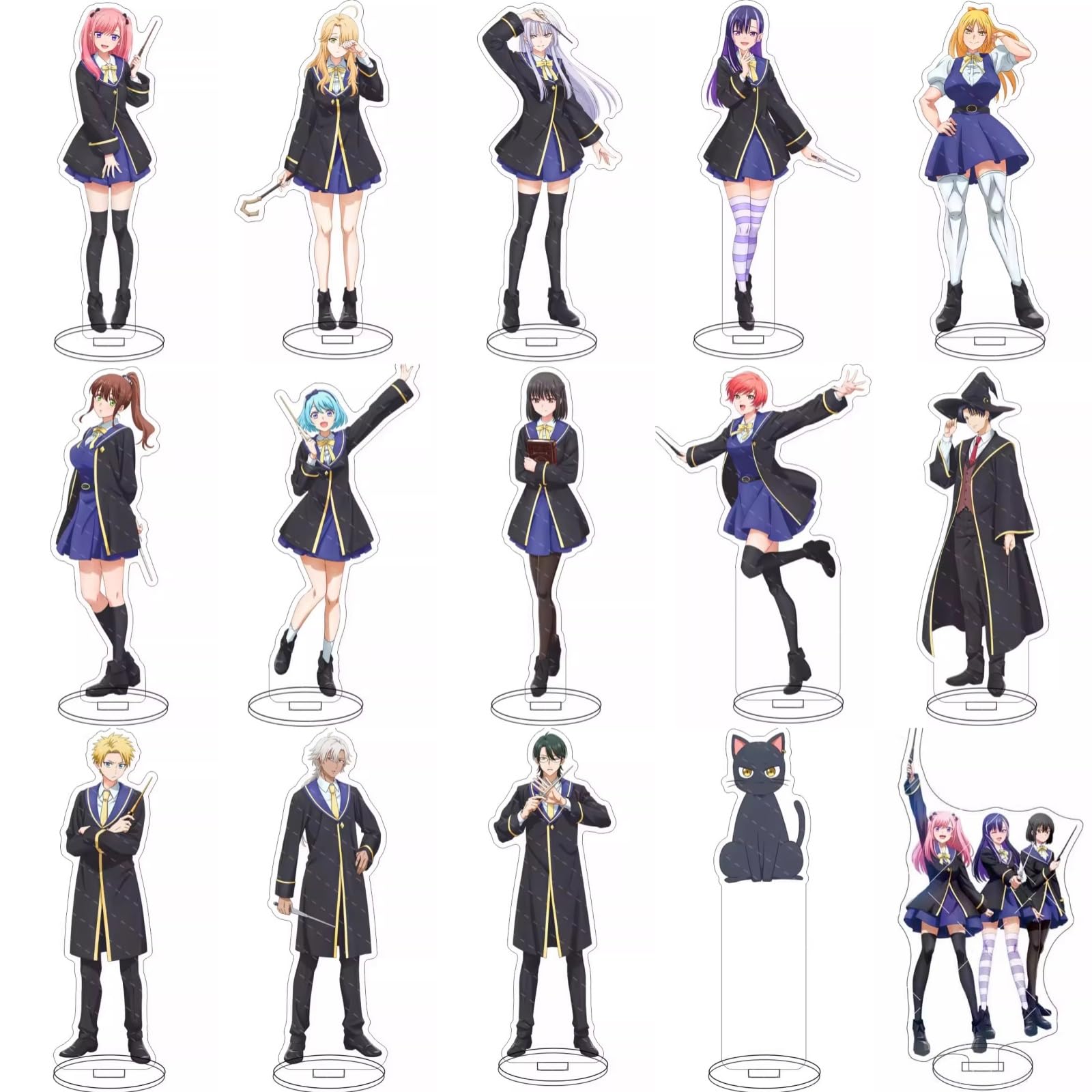 Amazon.co.jp: アクリルスタンド 黒猫と魔女の教室 アクスタ 台座あり