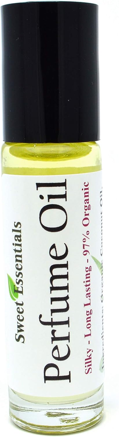 Jasmine Vanilla, Fragrance/Perfume Oil, Made with Organic Oils, Spray on Perfume Hair & Body Oil – Alcohol, Silicone & Preservative Free (0.33oz Roll-on Bottle)