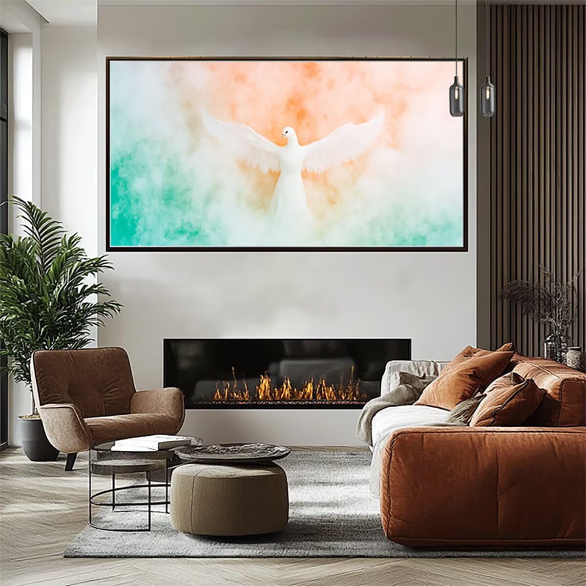 Tier Malen Nach Zahlen Erwachsene Groß XXL 60x120cm, Malen Nach Zahlen Taube DIY Farbe Acrylfarbe ölgemälde Set mit Pinseln für Zimmer Deko Wand Aesthetic, Geschenke für Frauen, Rahmenlos Model-1412